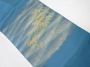 リサイクル　竹笹模様織り出し名古屋帯